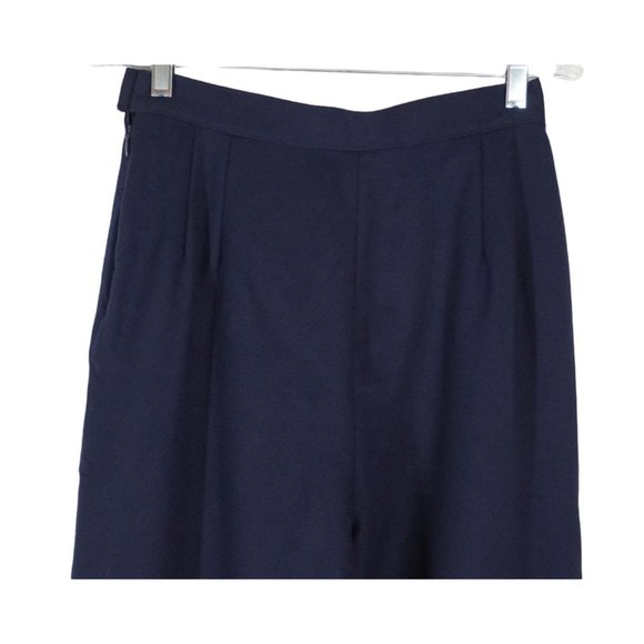 Vintage Miss Pendleton Wool Pants Womens Size 8 Made in USA Navy Blue Academia - Picture 7 of 10